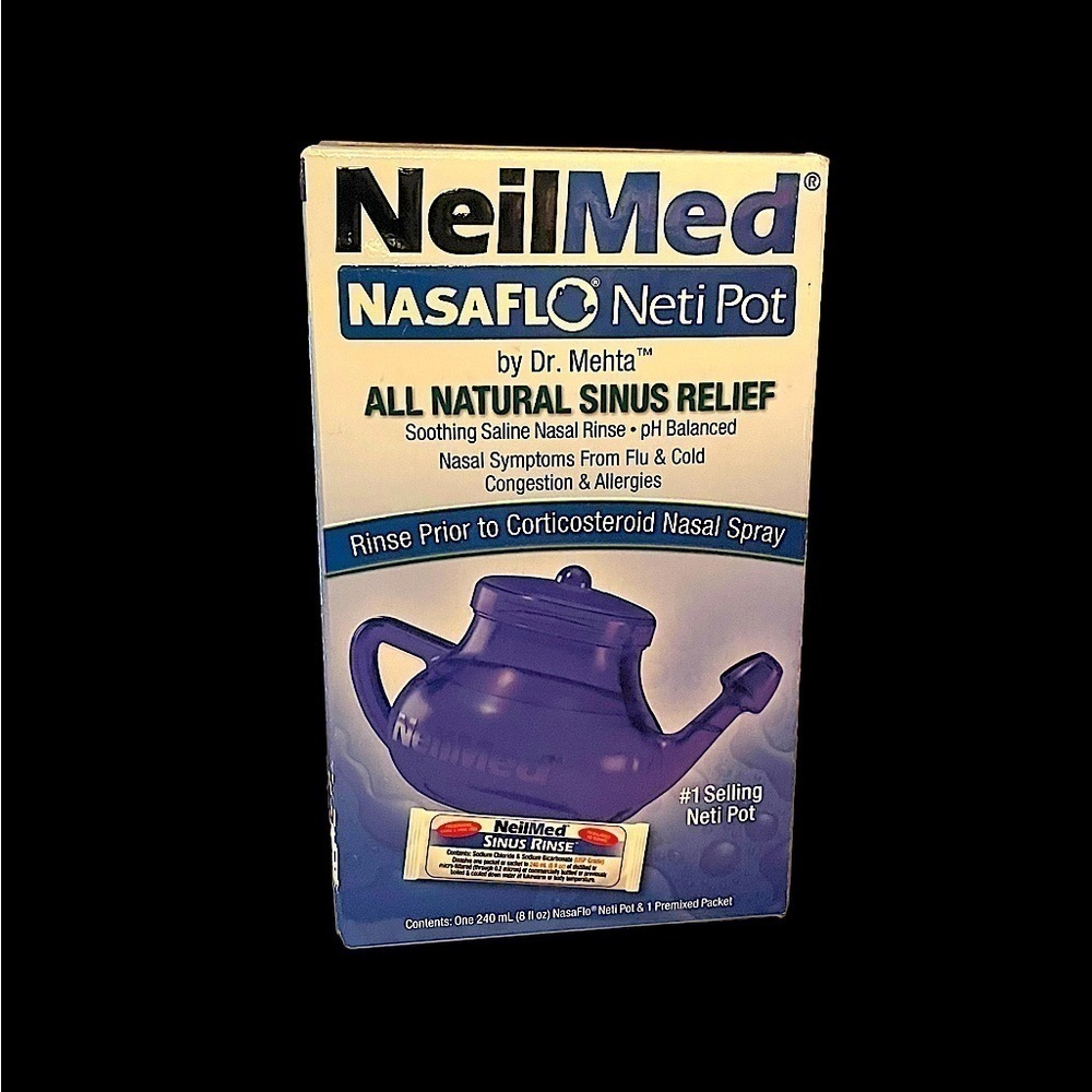NeilMed NasaFlo Neti Pot Sinus Rinse Packet 8 fl oz